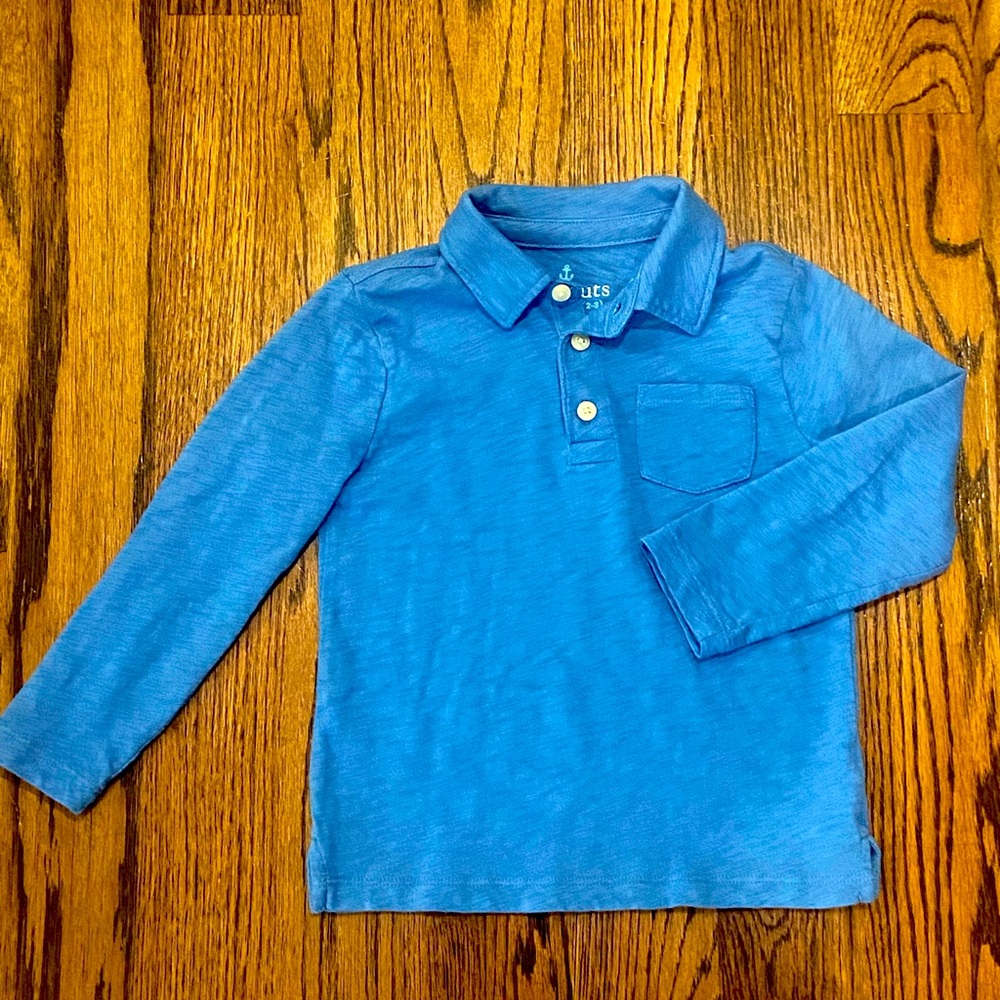 Crewcuts 3T Boys Long Sleeve Polo